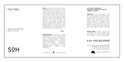 Full Label 500ml (Hand Sanitiser 500ml Label)